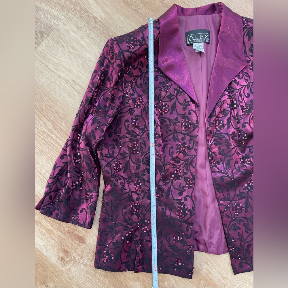 NWT beaded dress open jacket new Alex Evenings size 18 mother of bride $180 - Picture 12 of 12